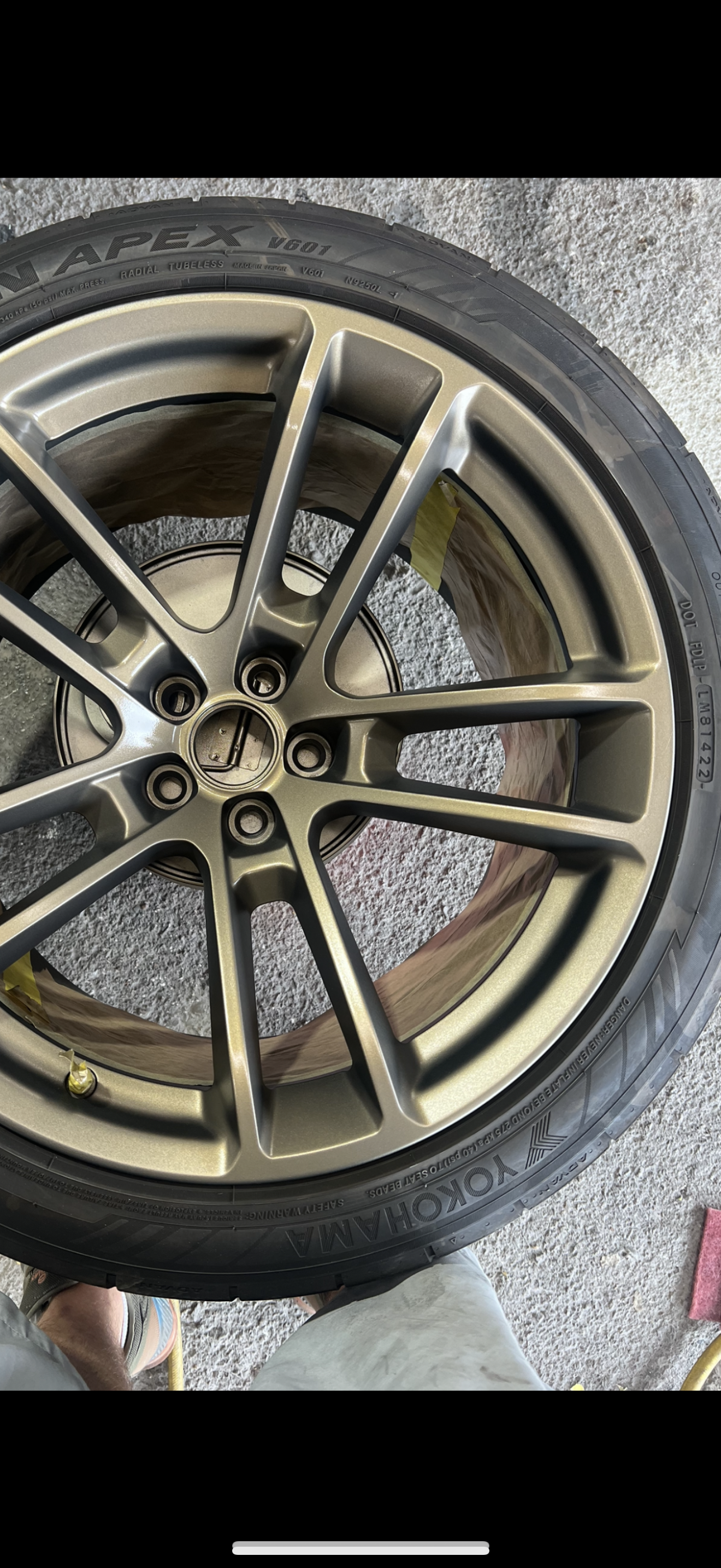 curbed wheel repair (painted)