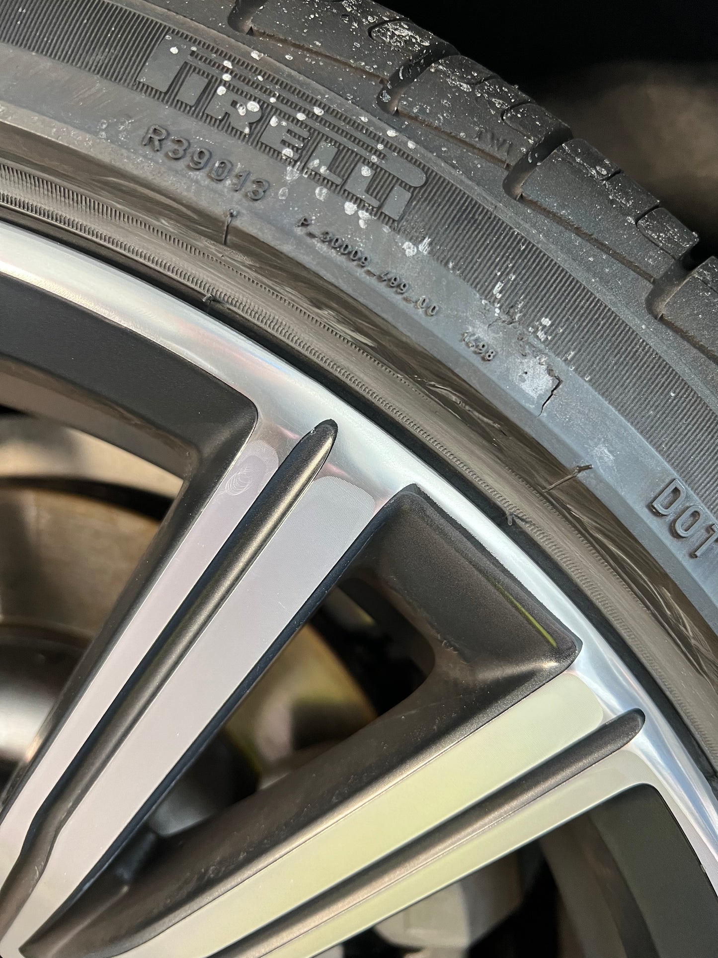 curbed wheel repair (polished)